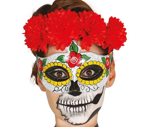 Máscara para mulher para o dia dos mortos festas Guirca GUI12907