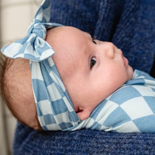Baby Stretchy Soft Knit Headband Bow "Miles" by Copper Pearl 7