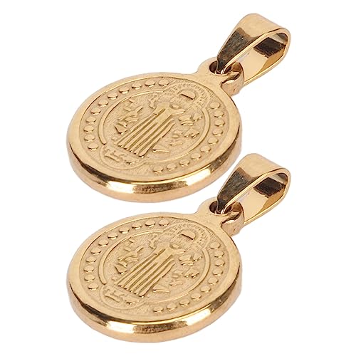 Presentes Colecionáveis ​​Premiums Amuleto Medalhão Aço Inoxidável Força Coragem Determinação Ideal