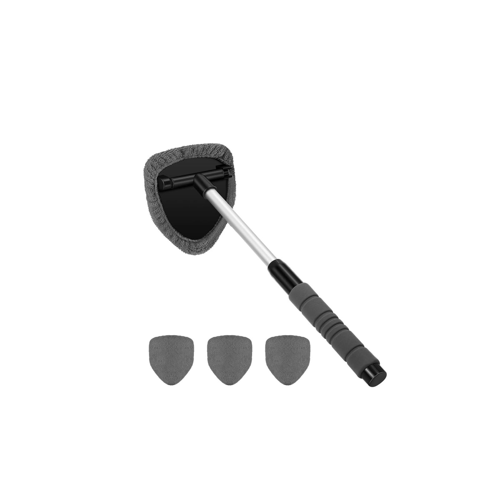 Car Washer Pump 2026 Car Windshield Cleaning Brush Set Microfiber Telescopic Window Glass Cleaner Scraping Mist(Grey Set)