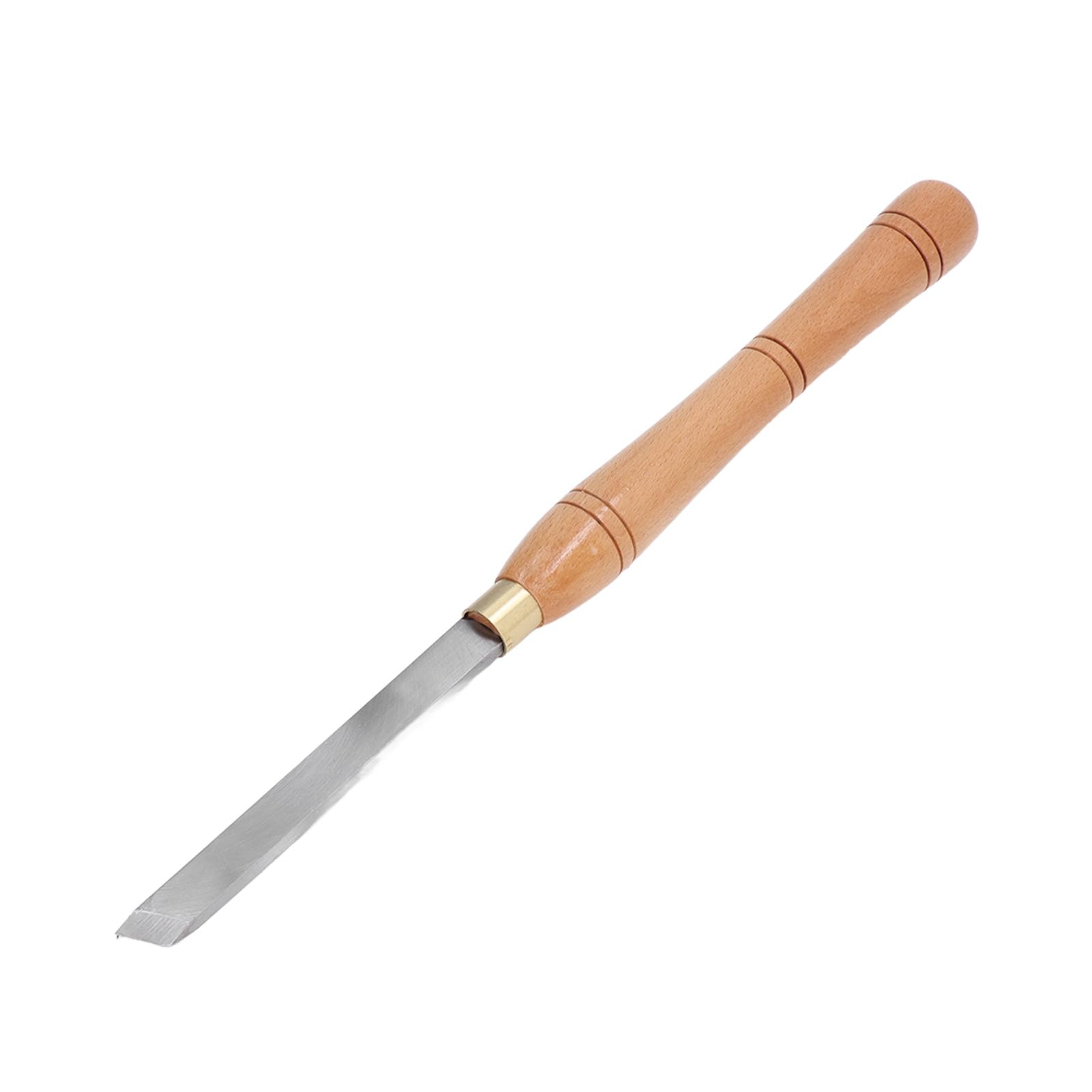 Skew Chisel, Ergonomic Beech Handle Woodworking Lathe Turning Tool for Wood Carving, Processing with High Speed Steel, Suitable for All Kinds of Woodworking or Wood Carving