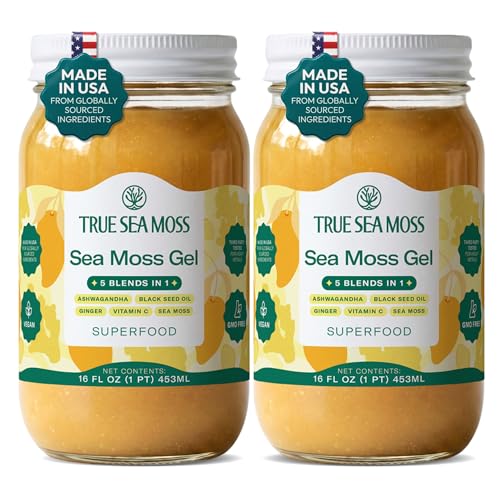 TrueSeaMoss Sea Moss Gel with Ashwagandha (Pack of 2)
