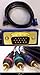 12 Ft 15-Pin HD15 VGA to 3 RCA Component Video Cable by STSI