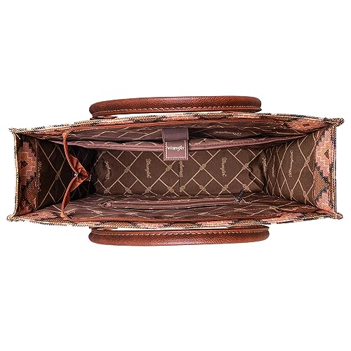 Image of Wrangler Purse Western Aztec Tote Bag Women Top Handle Handbags with Detachable Strap | Western