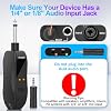 Aveek Wireless Microphone for Karaoke, Rechargeable Karaoke Microphone(Work 10hs), for Speaker, Karaoke Machine,Church, Speech, Wedding, Party Singing, Grey&Red, 2 Packs