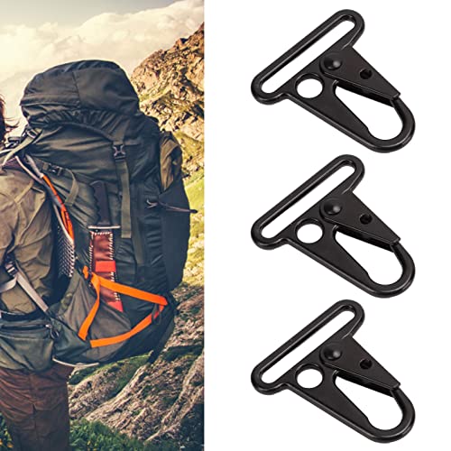 Tactical Gear Clips 10Pcs Enlarged Mouth Clips Metal Keyring Buckle Hang Buckle Sling Clip Keychain Snap Hooks for Outdoor Bag Backpack Molle Webbing Belt - Image 2