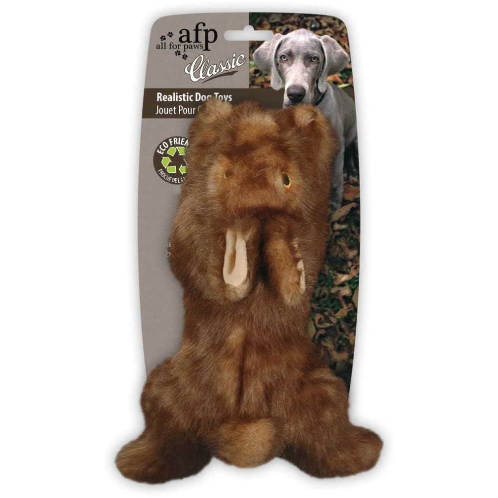 All For Paws Classic Brown Rabbit Dog Plush Toy, Large, Brown, 3.6 kg