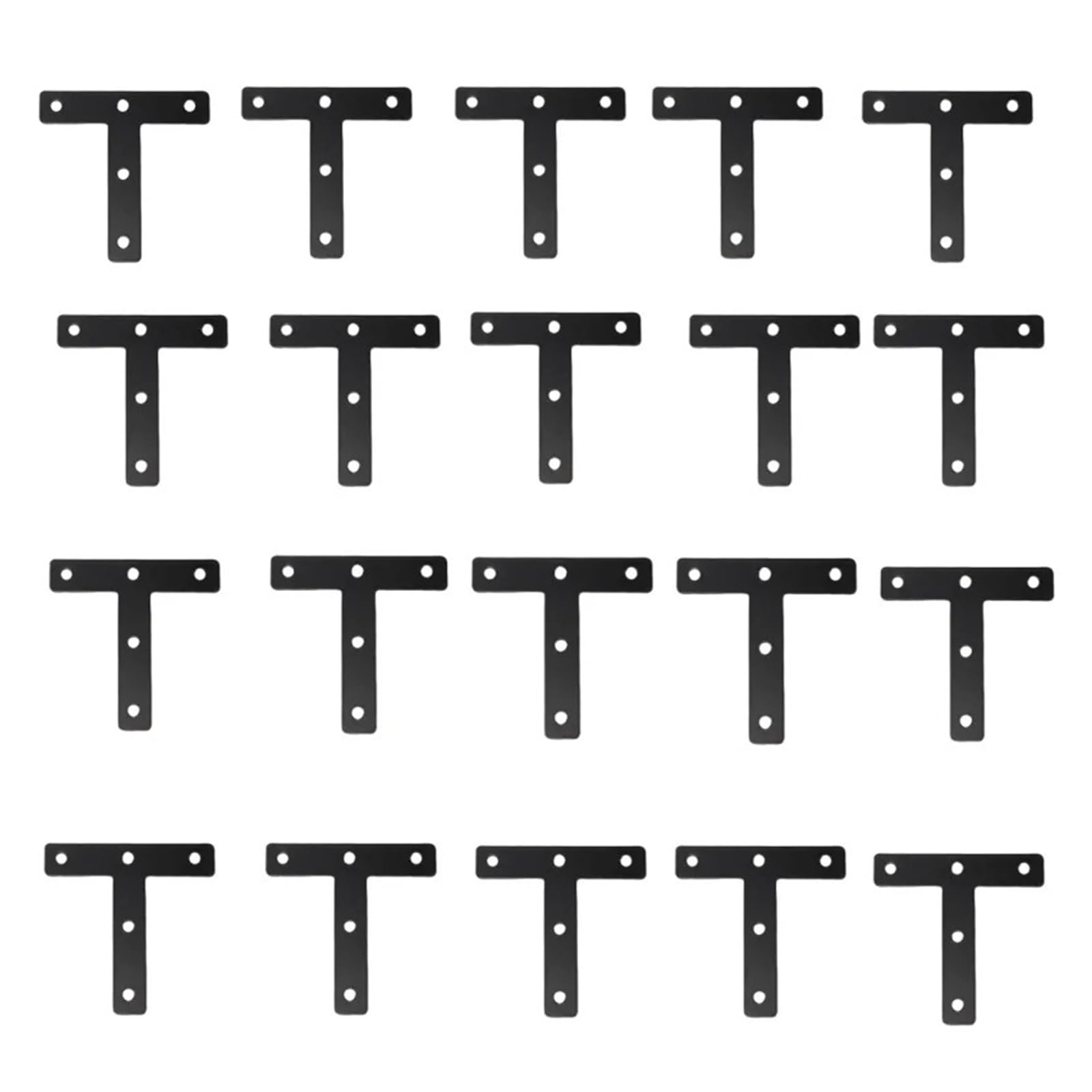 Gvzugm One Color 20Pcs T-Shaped Corner Code Connectors, Used For Fixing Hardware Accessories In Cabinets, Chairs, Tables, And Furniture For Diy Tools