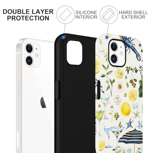 Coque iPhone 11 antichoc fine motif citron d'été protection rigide - 3