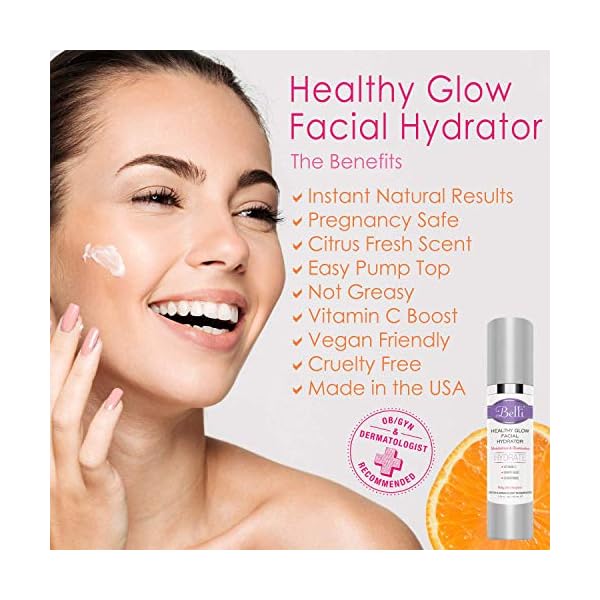 Belli-Healthy-Glow-Facial-Hydrator-and-Moisturizer-Facial-Moisturizer-Vitamin-C-Face-Cream-for-Oily-Dry-Sensitive-Skin-Pregnancy-Safe-Non-Toxic-15-Fl-Oz Belli Skincare Healthy Glow Facial Hydrator and Moisturizer, Vitamin C Face Cream for Oily, Dry, Sensitive Skin - Pregnancy Safe, Non Toxic, 1.5 Fl Oz (Pack of 1)