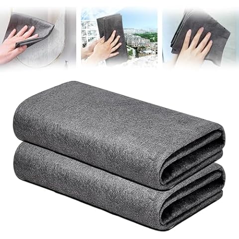YIGAARUI Reusable Magic Glass Cleaning Cloths Cover