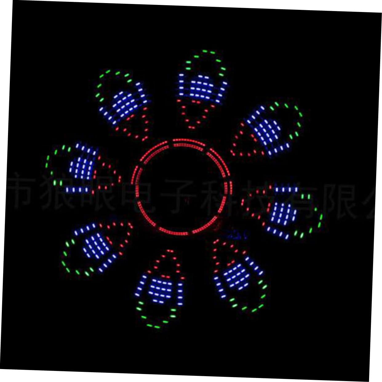 BESPORTBLE Luce della Ruota LED per Bicicletta Luci dei Raggi Super Luminose Impermeabili Batteria Batteria Non Inclusa Composta da Lampadine LED
