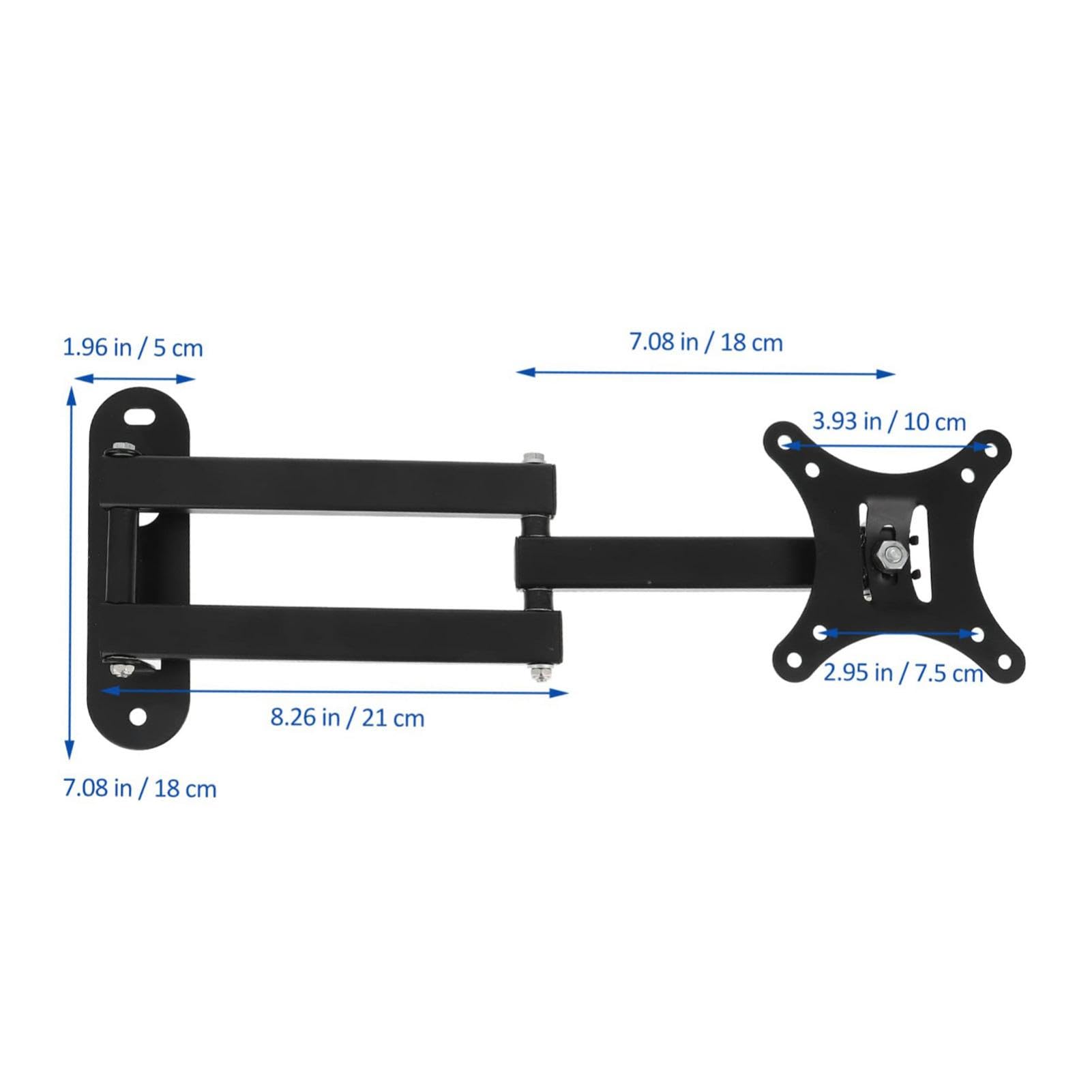 Soporte de pared giratorio para TV - Soporte giratorio ajustable - Compatibilidad universal - Fácil instalación - Diseño que ahorra espacio