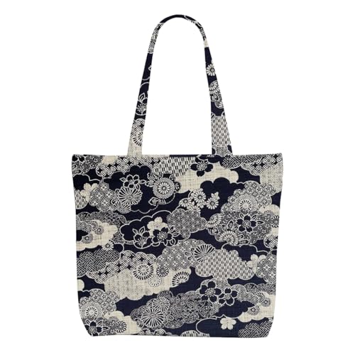 Japanese Indigo Canvas Tote Bag