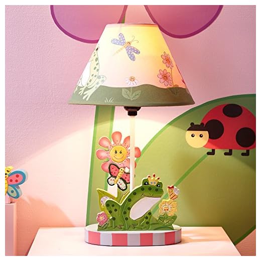 Fantasy Fields Flickor Magic Garden Kids sängbord lampa barnrum W-7488AE