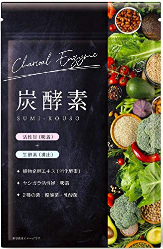 炭酵素 消化酵素 3種の炭 酪酸菌 クランベリー配合 厳選8種 30日分