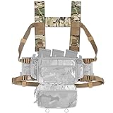 ACETAC S.O.P Chest Rig Shoulder Strap Waist Strap Set H-Harness Compatible with Spiritus Systems Micro MK4/MK5 Haley Strategic D3CR Placard… (MultiCam)
