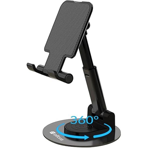 Elfora 360 Mobile Stand - Black