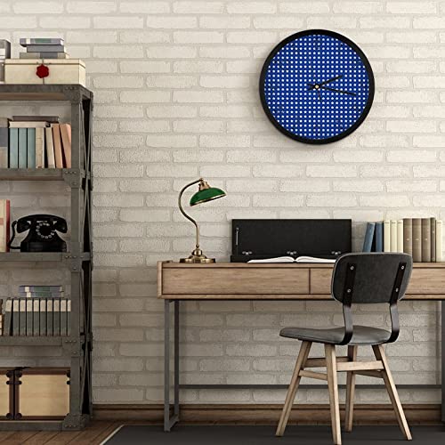 Pendule Murale Silencieuse Étoile Bleue : Apportez du Calme dans votre Bureau et École