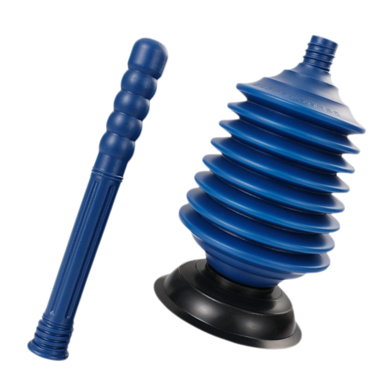 Zerodeko Desatascador Color Azul Succión de Alta Presión para Inodoros Material PP Resistente Adecuado para Desatascar Tuberías en Baños y Cocinas
