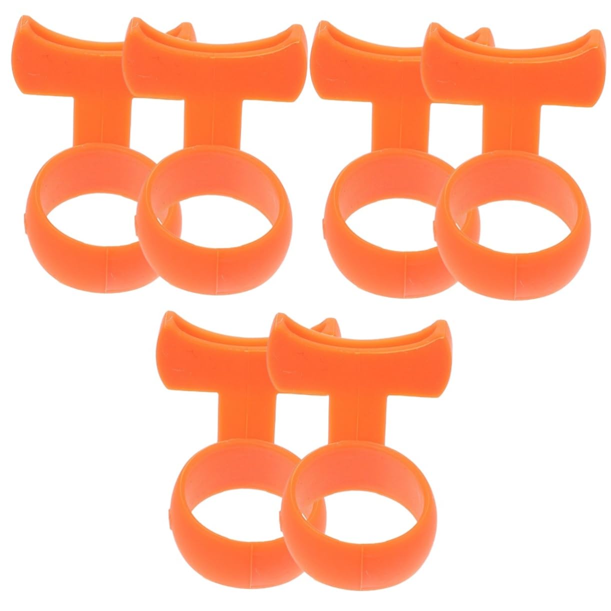 VICASKY 6 Piezas Elegir Cuna De Porta Instrumentos Herramienta De Sujeción De Púas De Guitarra Púas para Guitarra Capacitación Punzón De Púa De Guitarra Jugador Gel De Sílice Orange