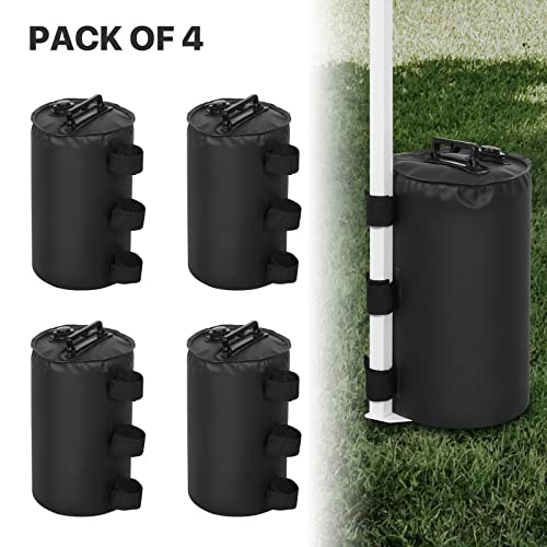 Image of EAGLE PEAK Canopy Water Weight Bags, 88 lb, Leg Weights for Tent, Gazebo and Outdoor Shelters, Pack of 4, Black