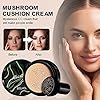 Air Cushion CC Cream Mushroom Head Foundation，Naturally Nude Makeup Concealer Mushroom Head Moisturizing Concealer，Mushroom Head Air Cushion CC Cream BB Cream Beauty Moisturizing (03# Nude Color)…