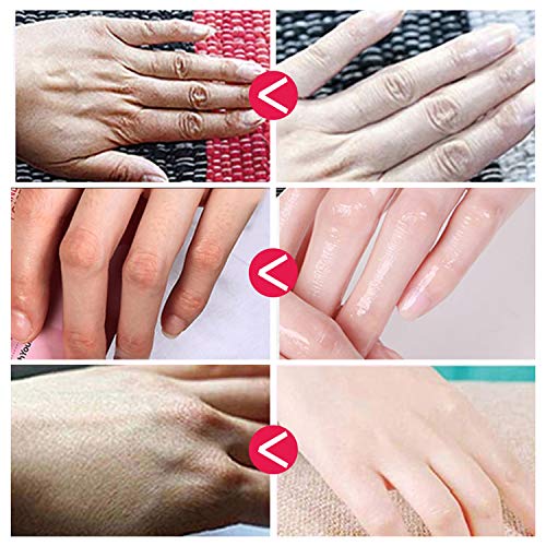 Hand Peel Mask, (5 Pack) Rose Moisturizing Gloves, Moisturizing Natural Therapy Gloves, Exfoliating Hand Peeling Mask… - Image 7