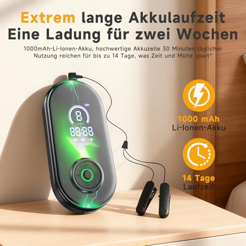 Originalmodell Nervenberuhigungsgerät mit Ohrclip, Mikrostrom-Technologie für erholsamen Schlaf, 3 Betriebsmodi & 9-Stufen-Feinanpassung, Tragbares Design für tägliche Entspannung