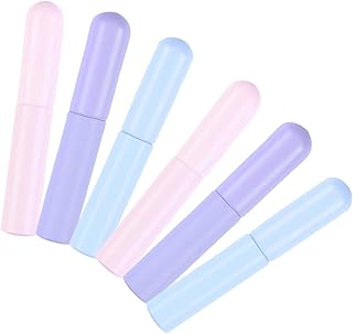TEHAUX 6pcs Silicone Lip Brush Set with Lid, ...
