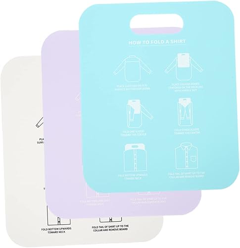 Alipis 3 piezas de tabla de ropa, carpeta de camiseta, tabla plegable, para adultos, camisetas plegables para adultos, disfraces para adultos,