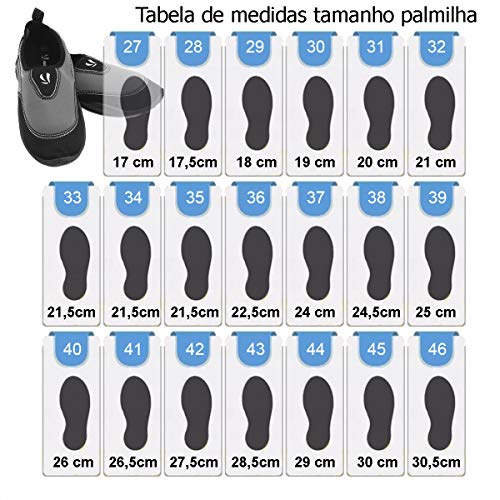 Acquashoe Fun Dive Cinza, Sapatilha neoprene com solado antiderrapante Tamanho:BRA46