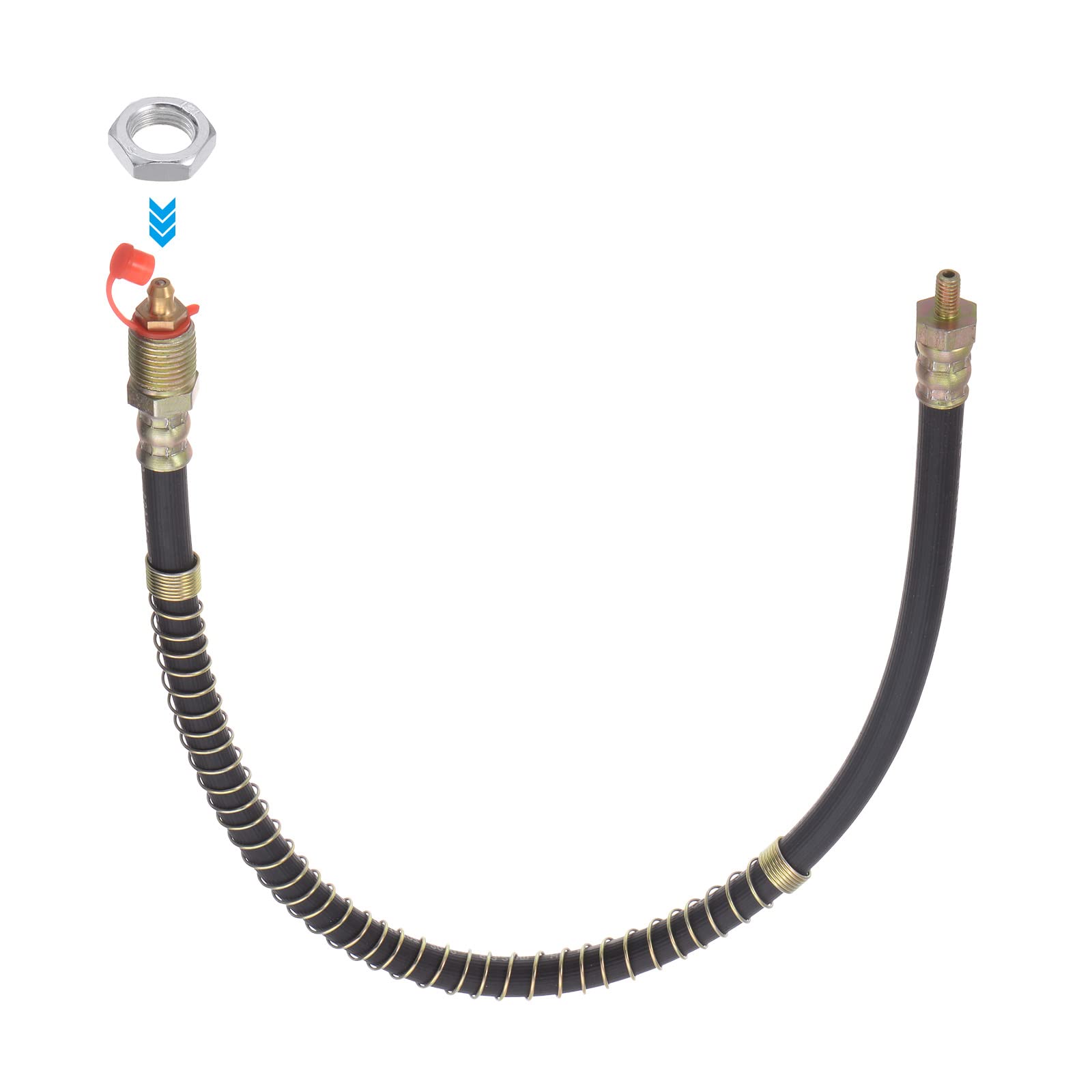 HARFINGTON Flexible Grease Hose - M6x1mm Thread 19.69in Extension For Grease Guns