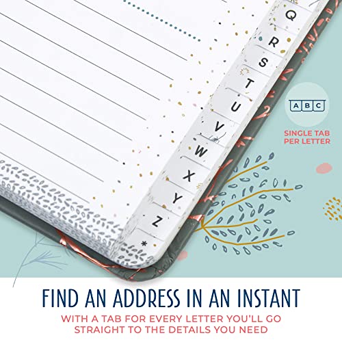Boxclever Press Large Address Book With 432 Spaces! Hardcover Address Book With Alphabetical Tabs, Change Of Address Labels, Birthday & Christmas Card Sections. Stunning Address Books - 8.5 X 7.5'' #TOP3