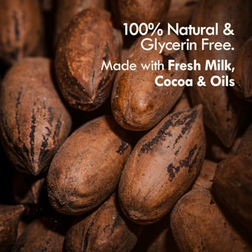 Image of Nat Habit Double Cocoa Body Lotion,Body Cream, Cold Cream | Extreme Dry Skin, 48 HR Moisture, Cocoa Butter, 250 ml (Pack of 1)