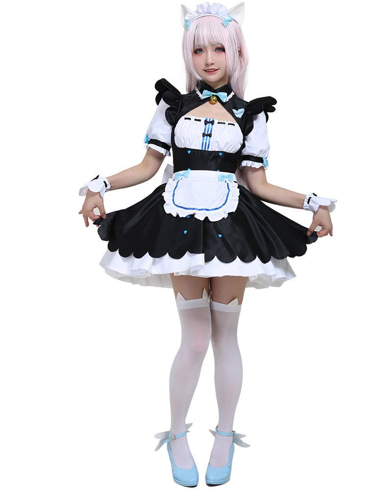 Buy Cosplay.fm Women‘s Vanilla Cosplay Costume Maid Lolita Dress with