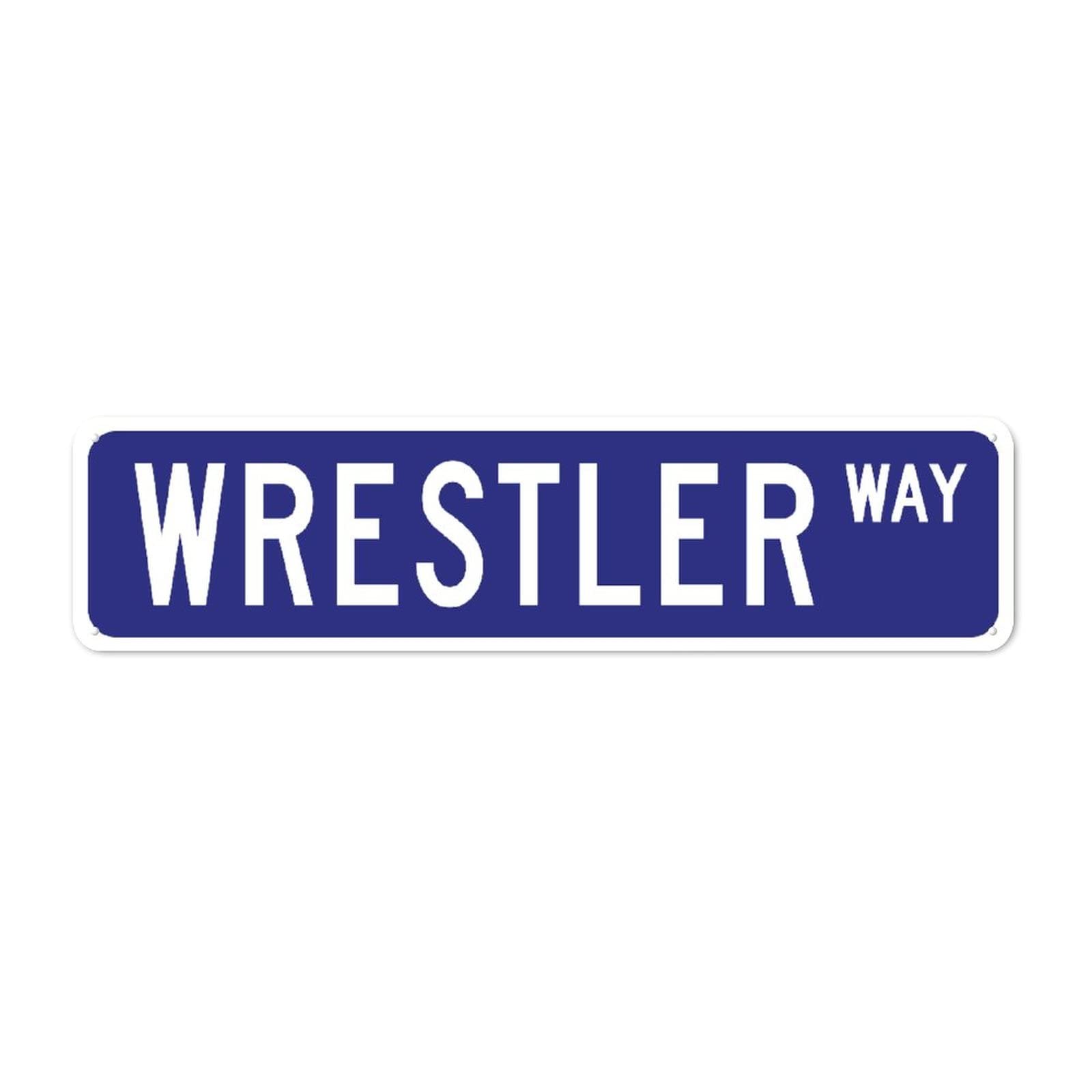 Panneau de rue Wrestler pour masquer un mur vide avec style et originalité