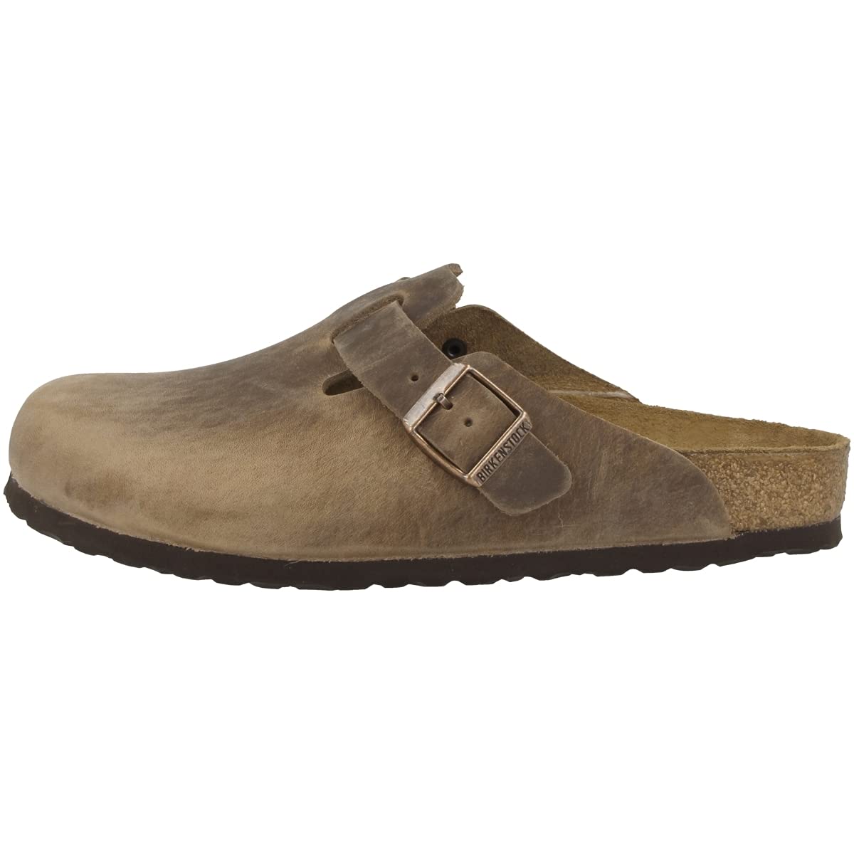 Birkenstock Unisex Boston Tabacco Brown, Oiled Leather Clogs, 39 EU