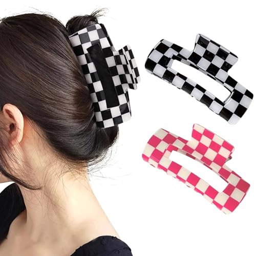 Pinzas para el pelo que no se caen, sujeción fuerte para cabello grueso, pack de 2