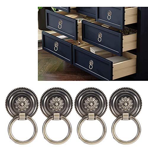 4Pcs Cabinet Drop Pull Maniglia Anelli, anello