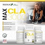 Maximum Slim MAX CLA 3000, High Potency, Natural Weight Loss Exercise Enhancement, Increase Lean Muscle Mass, Non-Stimulating, Non-GMO 95% Pure CLA, 90 Count - Image 5