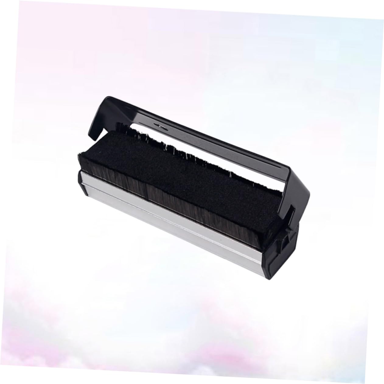 SHINEOFI Spazzola per Pulizia Vinili con Antistatica Ergonomico Accessorio per Manutenzione e Dischi Rimuove Polvere e Macchie Compatibile con Giradischi e Dischi in