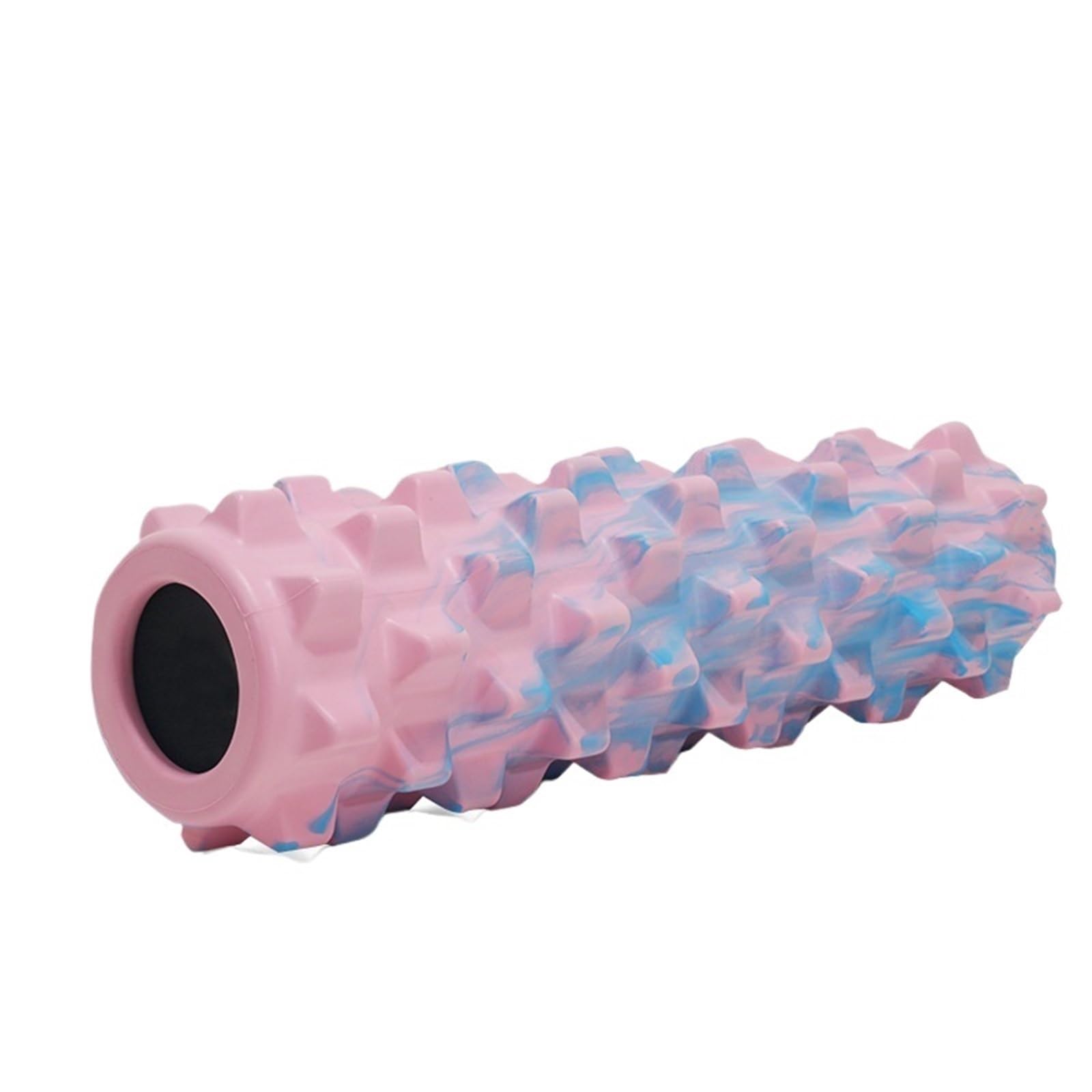 Rodillos de Espuma Prensa de rodillo espuma, polea gimnasia, columna Yoga, equipo Fitness, masaje espalda, gimnasio, ejercicio, relajación muscular(45x12.5cm Pink)