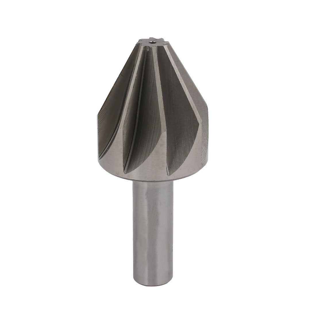 Aexit 60 Degree Special Tool 8 Flutes HSS Straight Drill Hole Chamfer Cutter Mill Cutting Bit Gray Model:37as587qo710