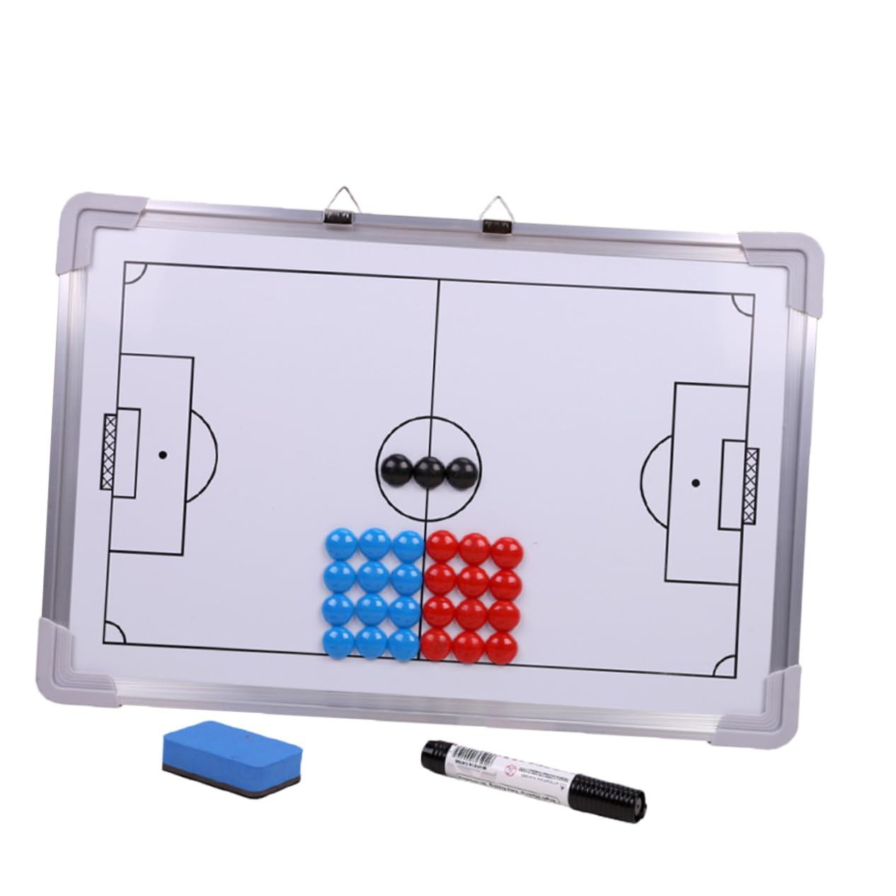 balacoo Training Board Football Magnetic Aluminum Alloy Wall Mountable 27 Magnets Eraser Marker Pen Ideal for Soccer Practice