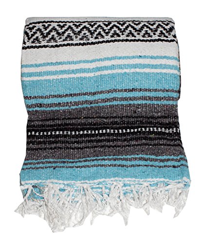 Canyon Creek Mexican Yoga Blanket (Turquoise)