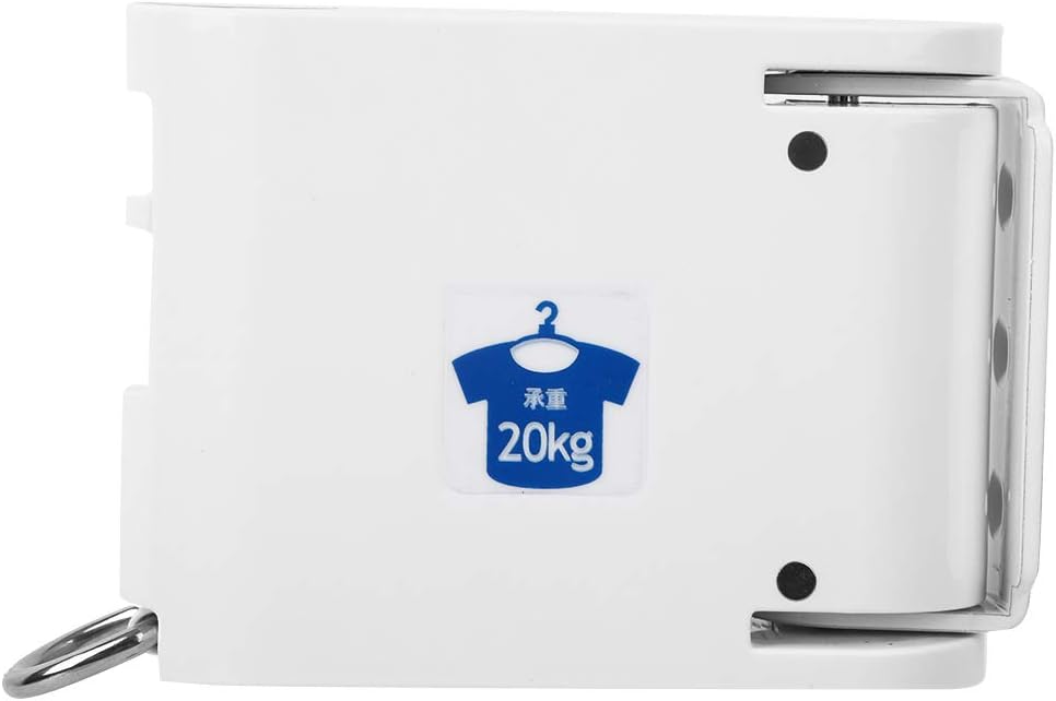 Retractable Clothesline Wall Mounted, ABS Plastic, Telescopic Extendable up to 4m/20kg for Bathrooms, Balconies, Terraces