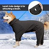 Dotoner Fleece Hundepullover Wintermantel Hundemantel Grosse Hunde Fleecejacke mit Beinen Hundebademantel für Kleine Mittelgroße Haustiere Hundebekleidung,Chihuahua,Beagle,Weicher Hunde Pyjamas
