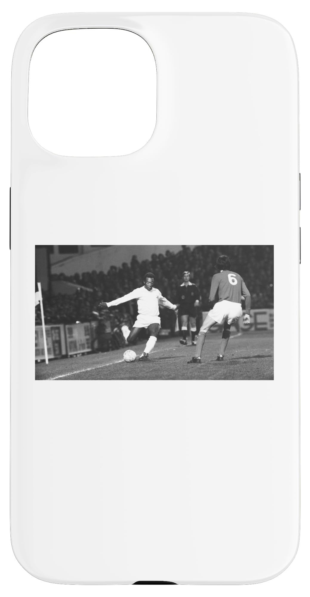 Pele Brazilian Star in Action 1973 World Cup Football Case for iPhone 15