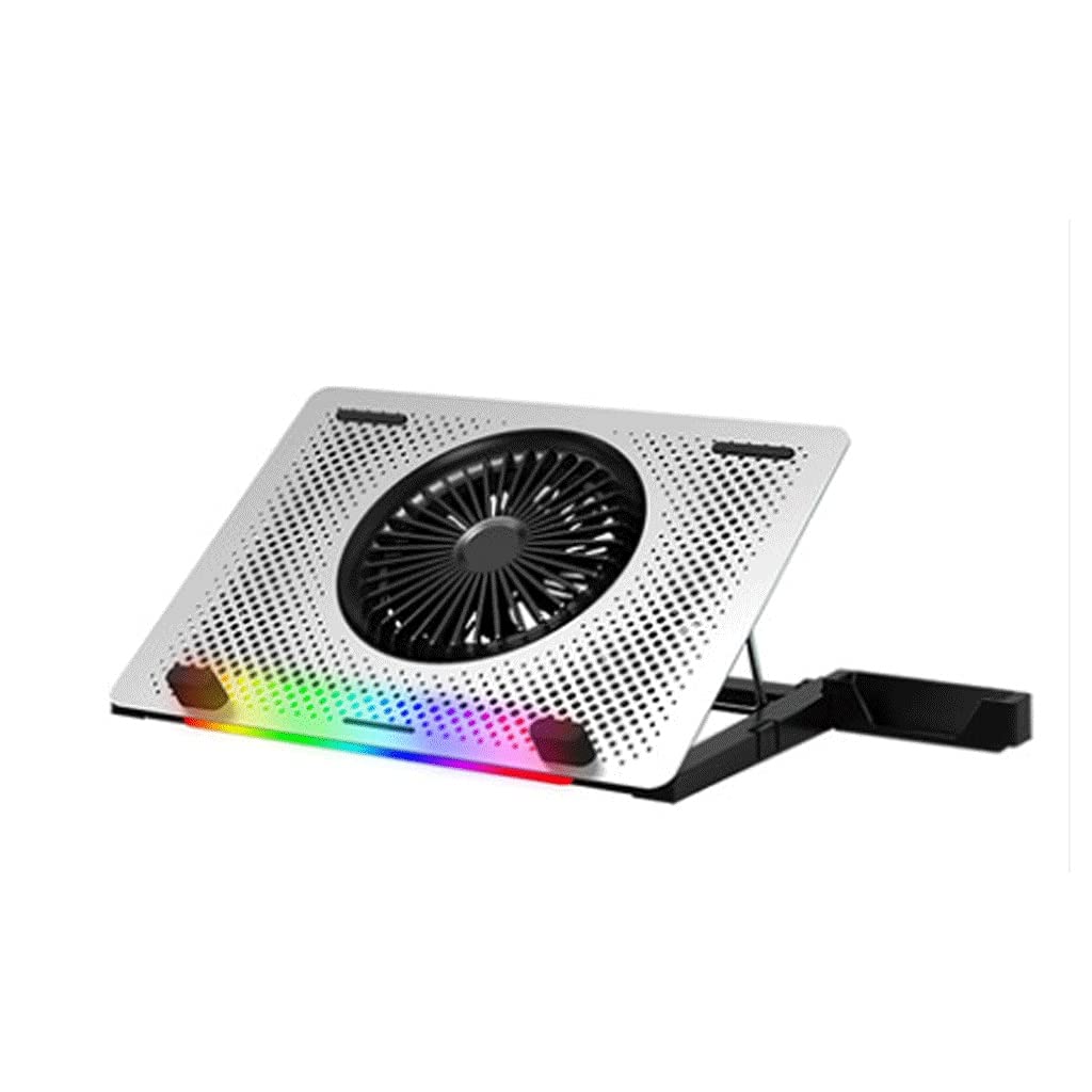 Pannello a rete in acciaio con ventola a LED regolabile per controllo della velocità da 10 a 17 pollici, supporto per computer portatile